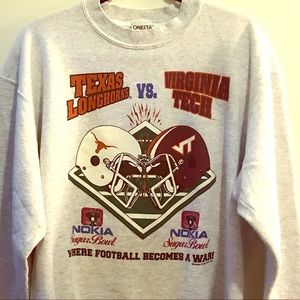 Men’s Large Texas-Va Tech Sugar Bowl Sweatshirt